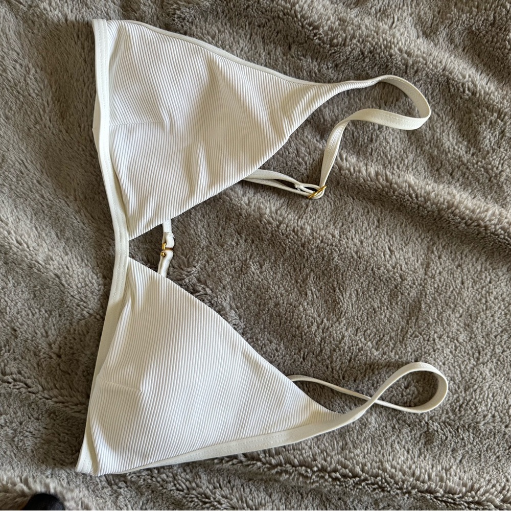 L*Space White Bikini Top